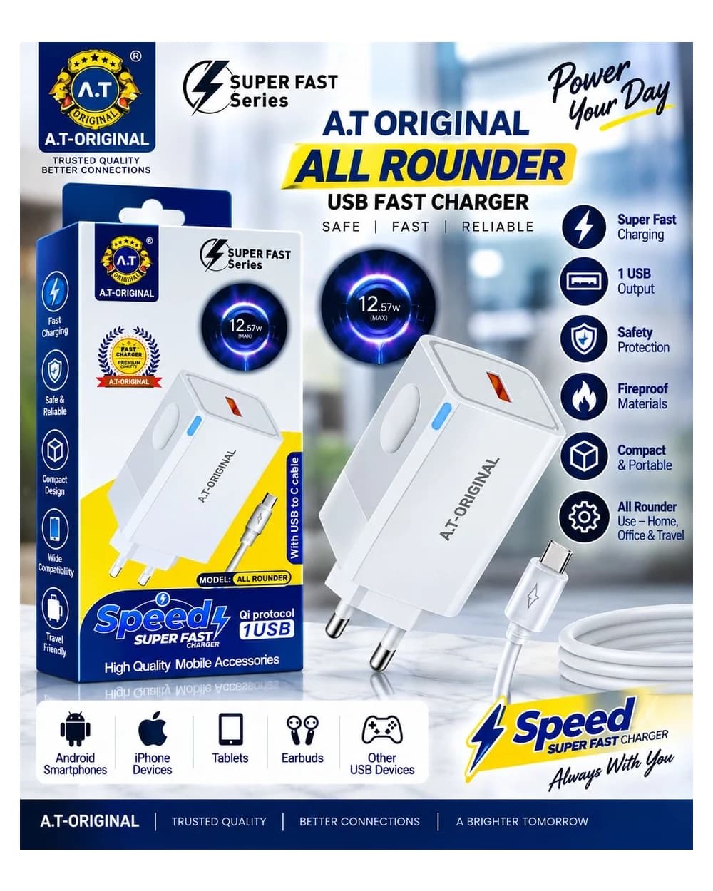 All Rounder — ALL ROUNDER USB FAST CHARGER