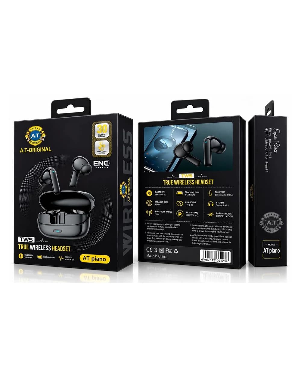 AT Piano — TRUE WIRELESS HEADSET
